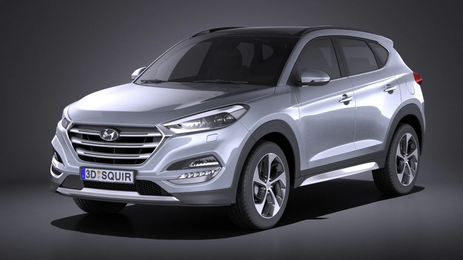 Hyundai Tucson EU-Version 2017 vray 3D Model .c4d .max .obj .3ds .fbx .stl .blend 