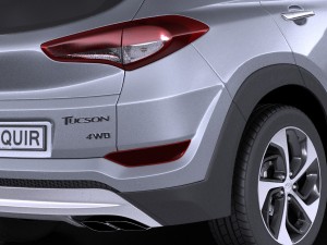 Hyundai Tucson EU-Version 2017 vray Modèle 3D