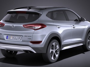 Hyundai Tucson EU-Version 2017 vray Modèle 3D