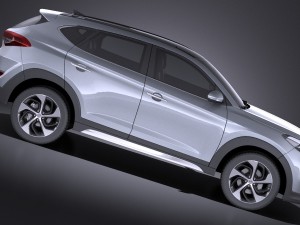 Hyundai Tucson EU-Version 2017 vray Modèle 3D