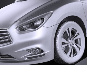 Infiniti JX 2017 vray 3D मॉडल