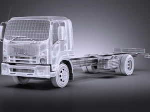 Isuzu f-series 2017 vray 3D Model