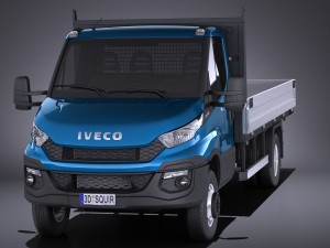 Iveco Daily Chassis Cab Pickup 2017 vray 3D Model