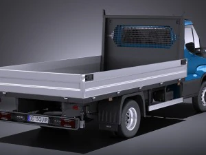Iveco Daily Chassis Cab Pickup 2017 vray 3D Model