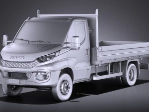 Iveco Daily Chassis Cab Pickup 2017 vray 3D Model