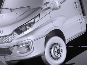 Iveco Daily Chassis Cab Pickup 2017 vray 3D Model
