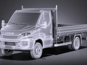 Iveco Daily Chassis Cab Pickup 2017 vray 3D Model