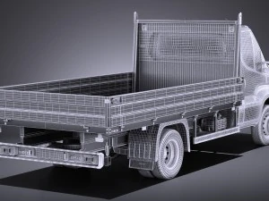 Iveco Daily Chassis Cab Pickup 2017 vray 3D Model
