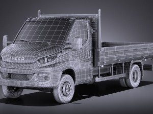 Iveco Daily Chassis Cab Pickup 2017 vray 3D Model