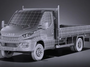 Iveco Daily Chassis Cab Pickup 2017 vray 3D Model