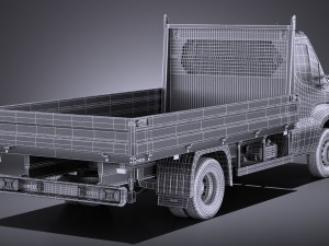 Iveco Daily Chassis Cab Pickup 2017 vray 3D Model