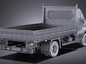 Iveco Daily Chassis Cab Pickup 2017 vray 3D Model
