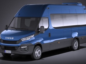 Iveco Daily Minibus 2017 vray 3Dモデル