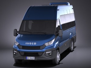 Iveco Daily Minibus 2017 vray Model 3D