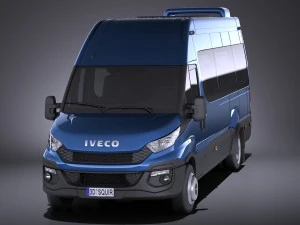Iveco Daily Minibus 2017 vray 3D Model