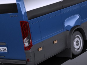 Iveco Daily Minibus 2017 vray Model 3D