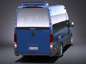 Iveco Daily Minibus 2017 vray 3D Model