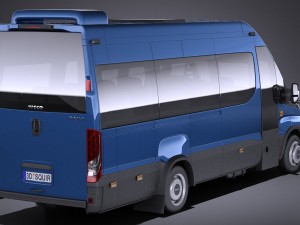 Iveco Daily Minibus 2017 vray Model 3D