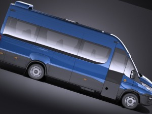 Iveco Daily Minibus 2017 vray Model 3D