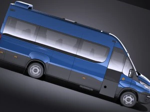 Iveco Daily Minibus 2017 vray 3D Model