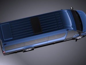 Iveco Daily Minibus 2017 vray Model 3D