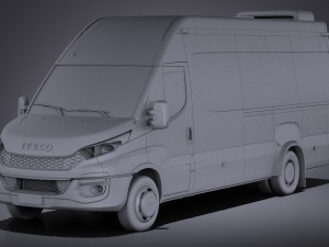 Iveco Daily Minibus 2017 vray Model 3D
