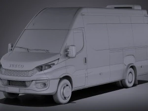 Iveco Daily Minibus 2017 vray 3D Model