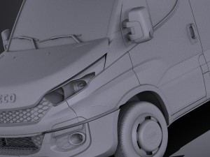 Iveco Daily Minibus 2017 vray Model 3D