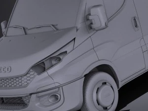 Iveco Daily Minibus 2017 vray 3D Model