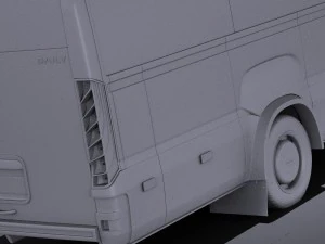 Iveco Daily Minibus 2017 vray 3D Model