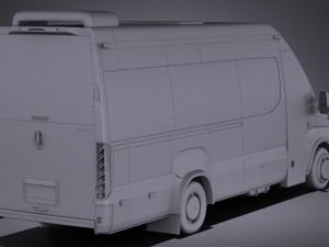 Iveco Daily Minibus 2017 vray Model 3D