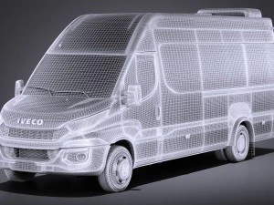 Iveco Daily Minibus 2017 vray 3D Model