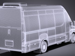 Iveco Daily Minibus 2017 vray Model 3D