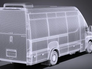 Iveco Daily Minibus 2017 vray 3D Model