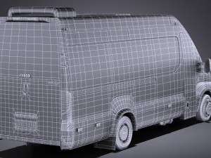 Iveco Daily Minibus 2017 vray Model 3D