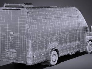 Iveco Daily Minibus 2017 vray 3D Model