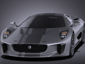 Jaguar C-X75 2017 vray 3D Model