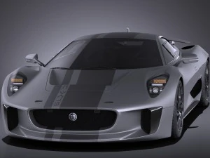 Jaguar C-X75 2017 vray 3D Model