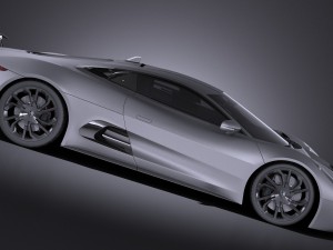 Jaguar C-X75 2017 vray 3D Model