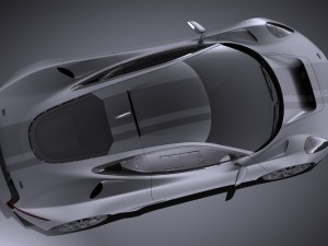 Jaguar C-X75 2017 vray 3D Model