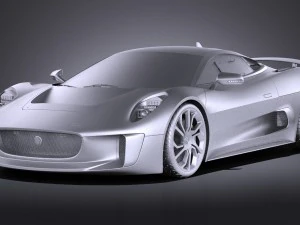 Jaguar C-X75 2017 vray 3D Model