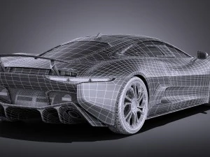 Jaguar C-X75 2017 vray 3D Model
