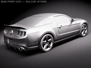 Mustang Shelbycobra GT500 2010 3D Model