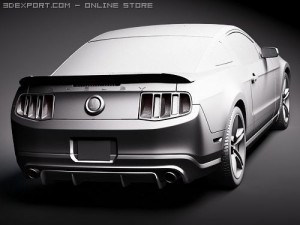 Mustang Shelbycobra GT500 2010 3D-Modell