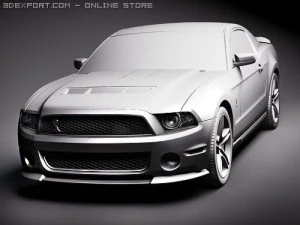 Mustang Shelbycobra GT500 2010 3D Model
