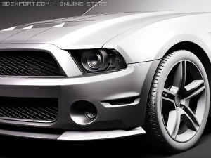Mustang Shelbycobra GT500 2010 3D-Modell