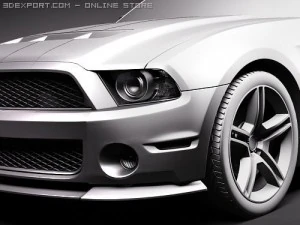 Mustang Shelbycobra GT500 2010 3D Model