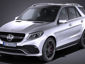 Mercedes-Benz AMG GLE63S Wagon 2017 3D 模型