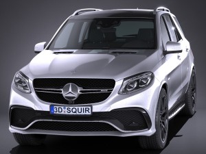 Mercedes-Benz AMG GLE63S Wagon 2017 3Dモデル
