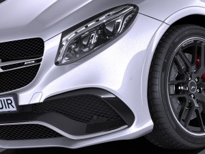 Mercedes-Benz AMG GLE63S Wagon 2017 3Dモデル